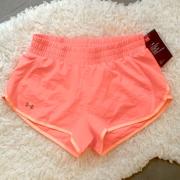 NWT Under Armour London Orange Reflective Shorts Sz Small - Picture 3 of 12